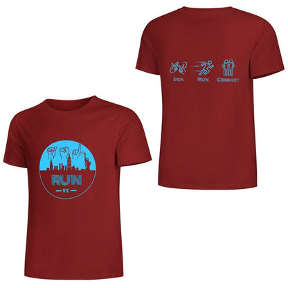 (Baby Blue) ASL RUN NYC Performance Unisex T-Shirt