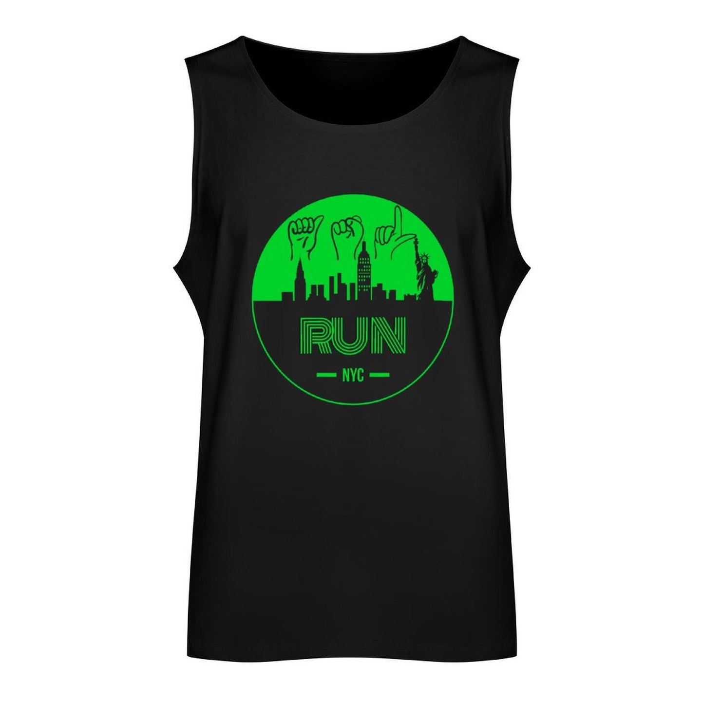 (Lime) ASL RUN NYC Unisex Active Lifestyle Tank