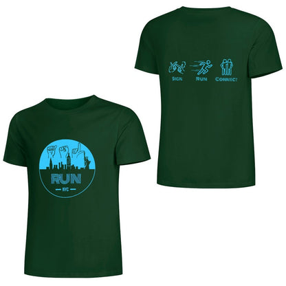 (Baby Blue) ASL RUN NYC Performance Unisex T-Shirt