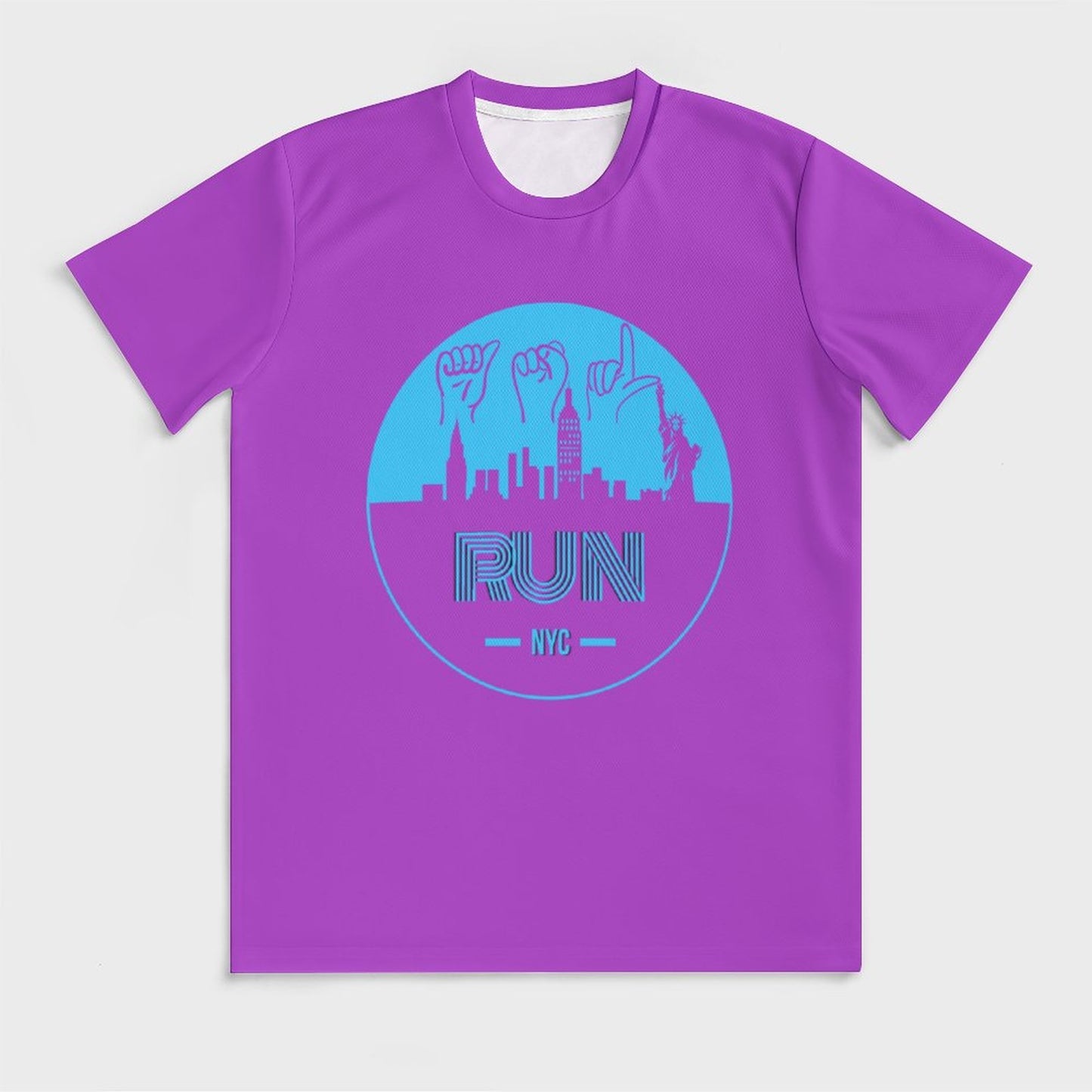 ASL Run NYC Unisex Ice Silk Cooling Performance T-Shirt - Bubblegum Purple